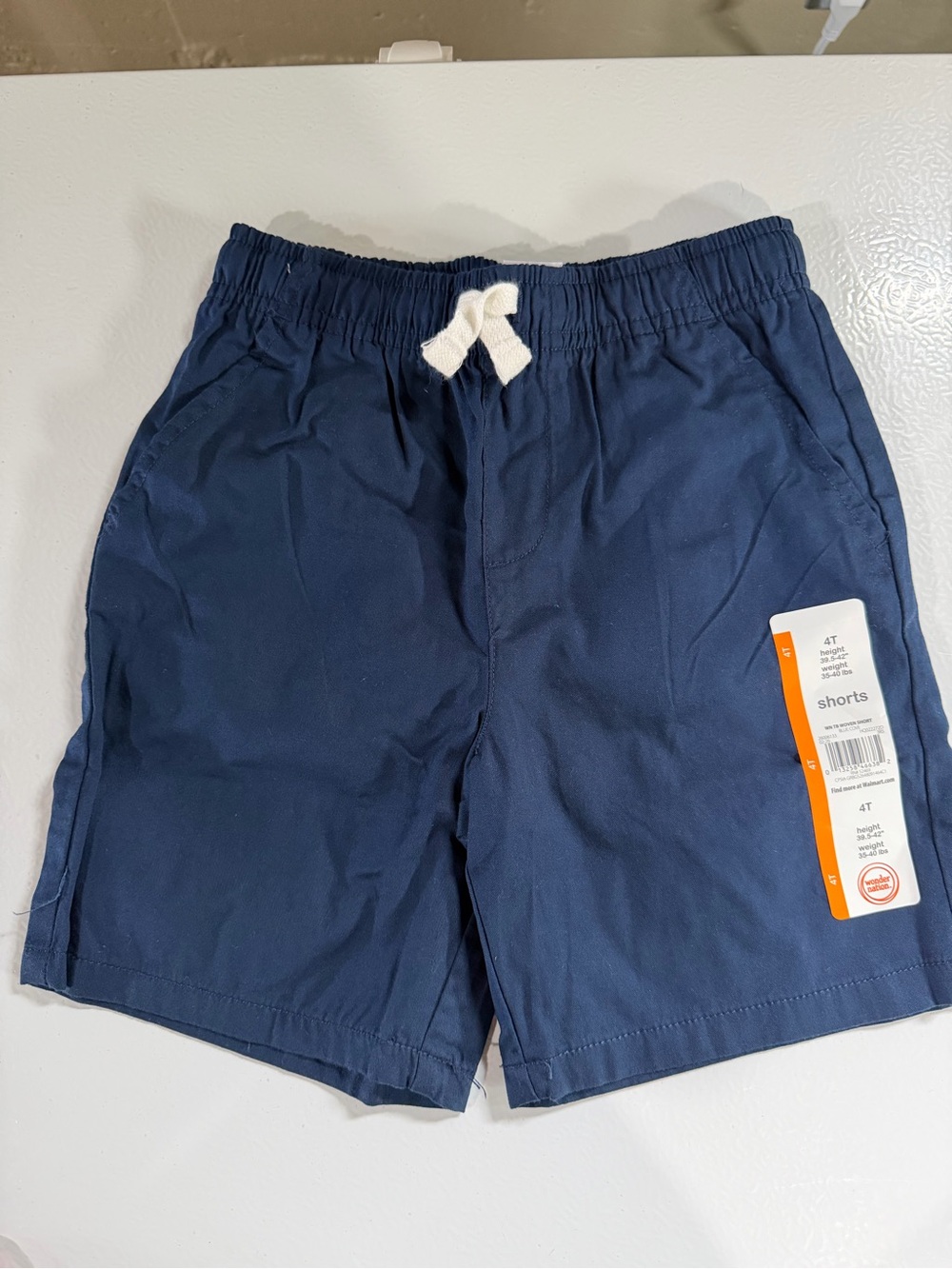 wonder nation Navy Blue Drawstring Athletic Shorts 4T NWT